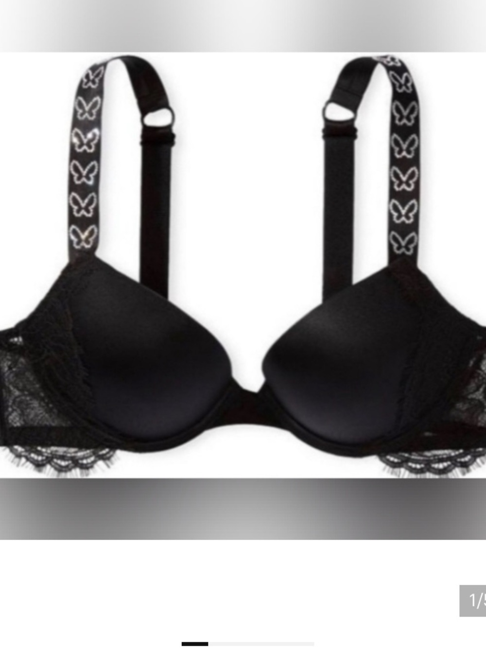 Victoria’s Secret 36B butterfly push-up bra NWT